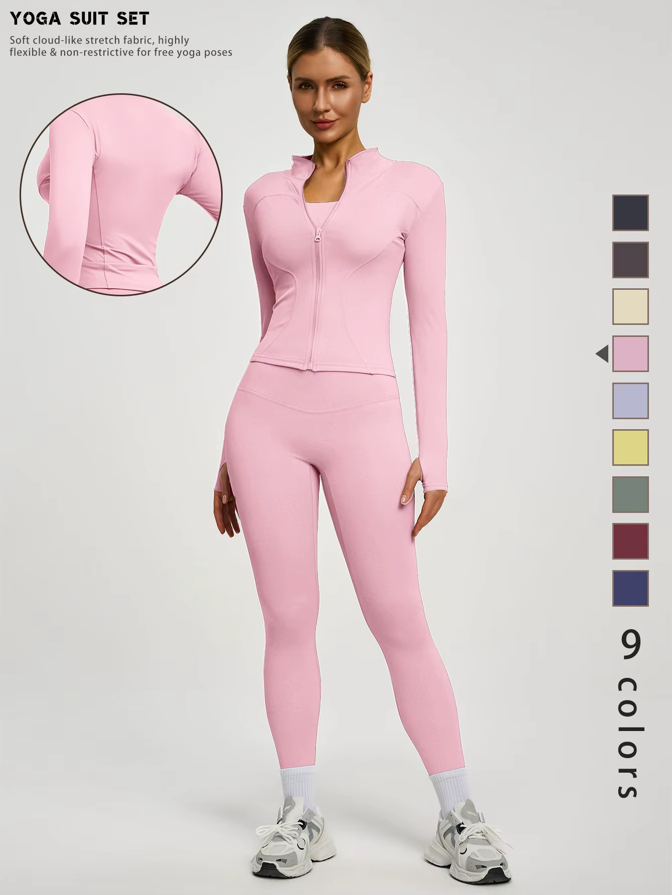 FitFemme Yoga Suit — Pink