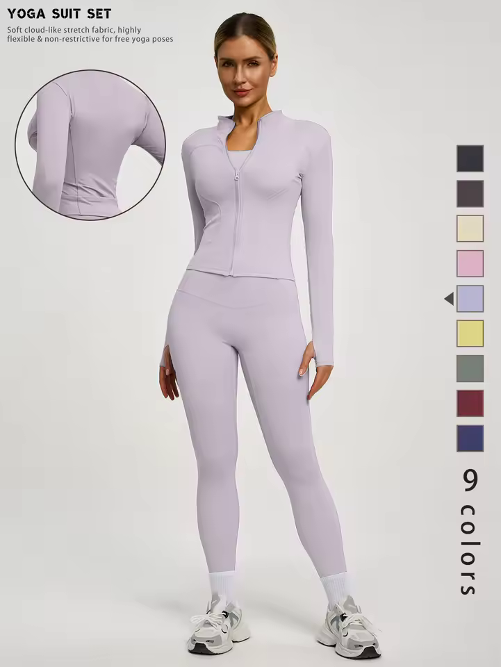 FitFemme Yoga Suit — Light Purple